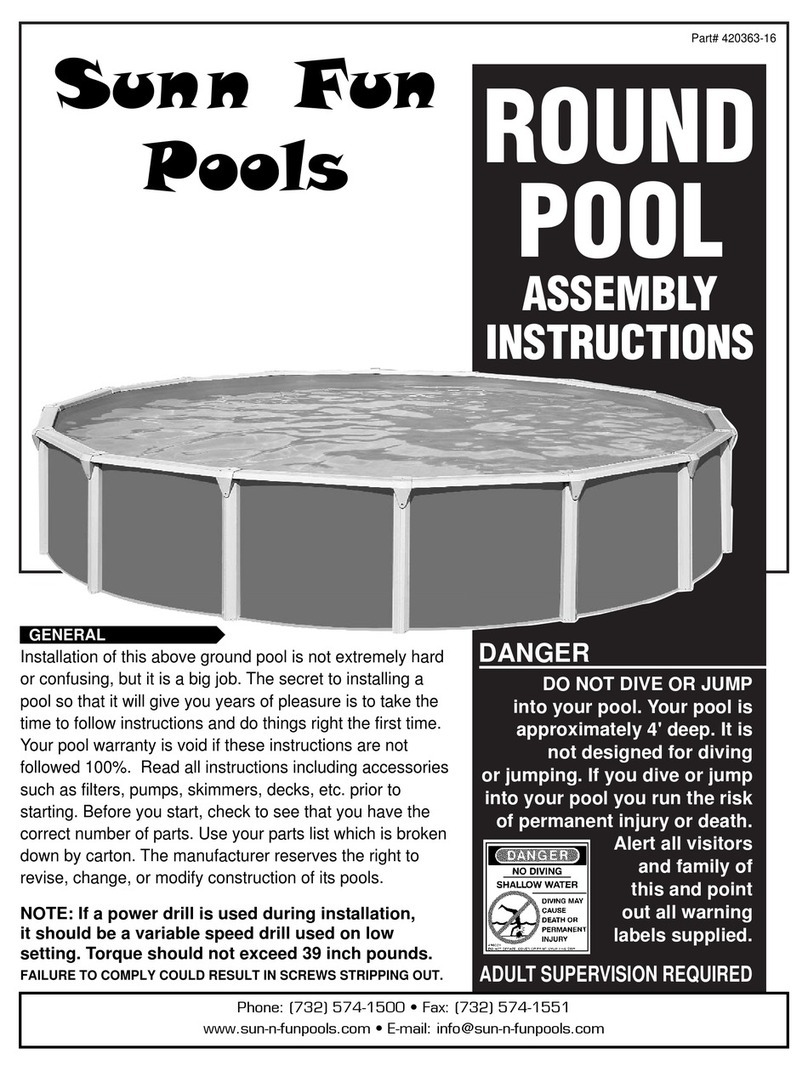 Sunn Fun ROUND POOL Assembly instructions