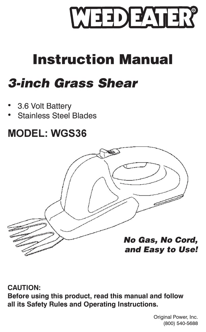 Weed Eater WGS36 instruction manual