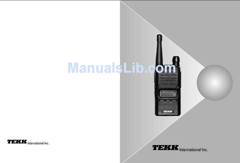 Tekk International XV-100 Series user manual
