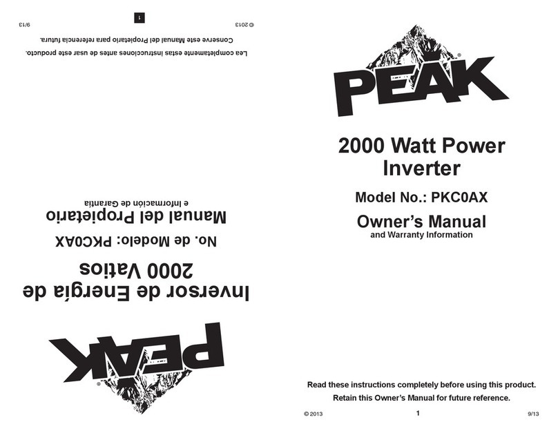 Peak PKC0AX User manual