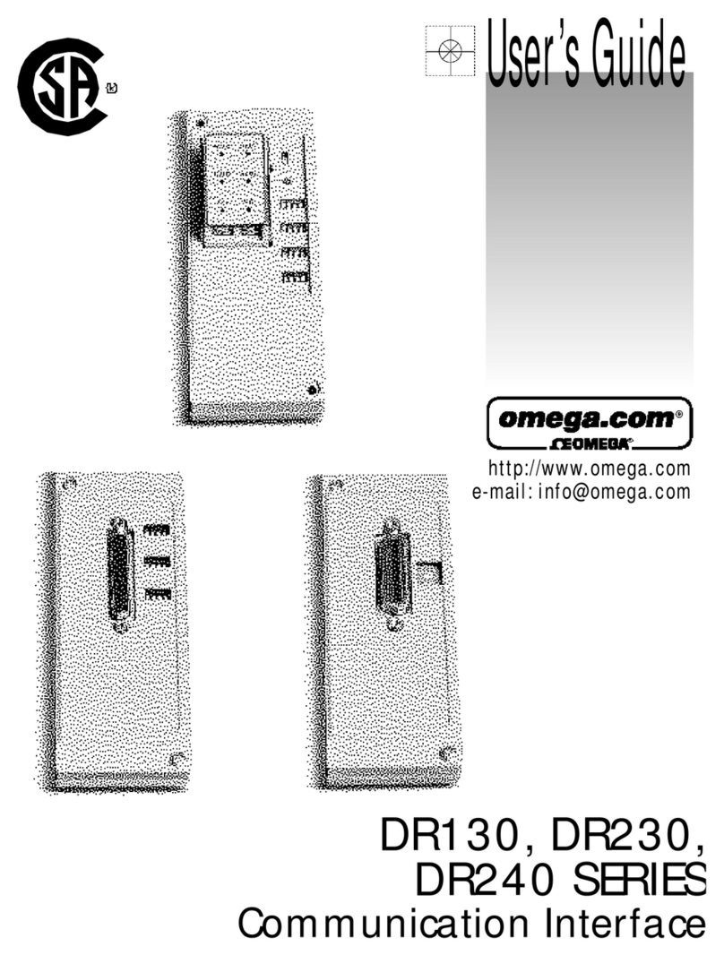 Omega DR130 SERIES user guide