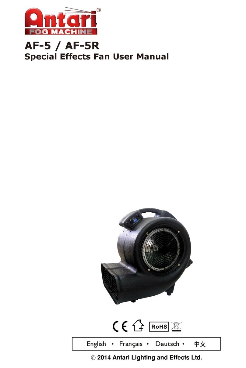Antari AF-5 User manual