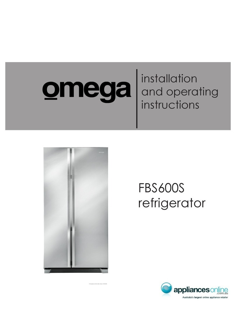 Omega FBS600S Installation and operating instructions