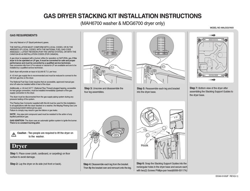 Whirlpool MALGO27AXX installation instructions