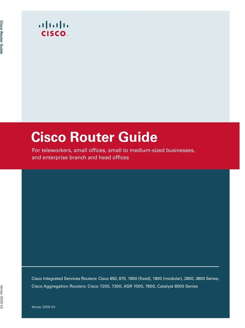 Cisco 850 Series User manual Cisco 850 Series User manual