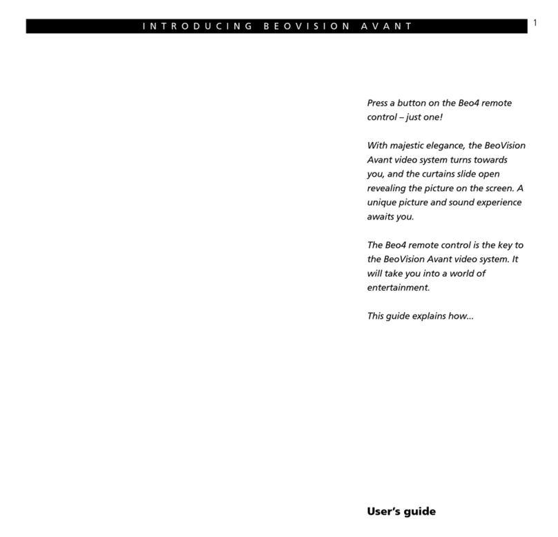 BEOVISION AVANT user guide