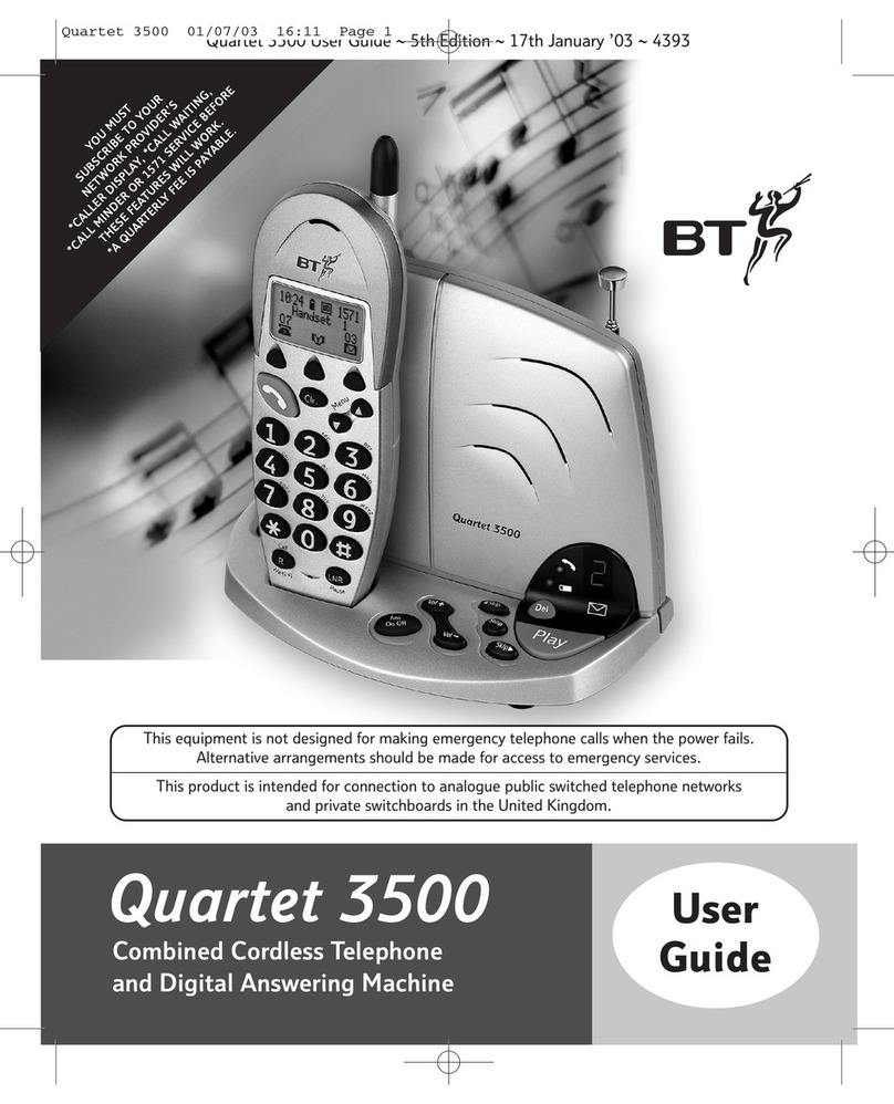 BT QUARTET 3500 user guide