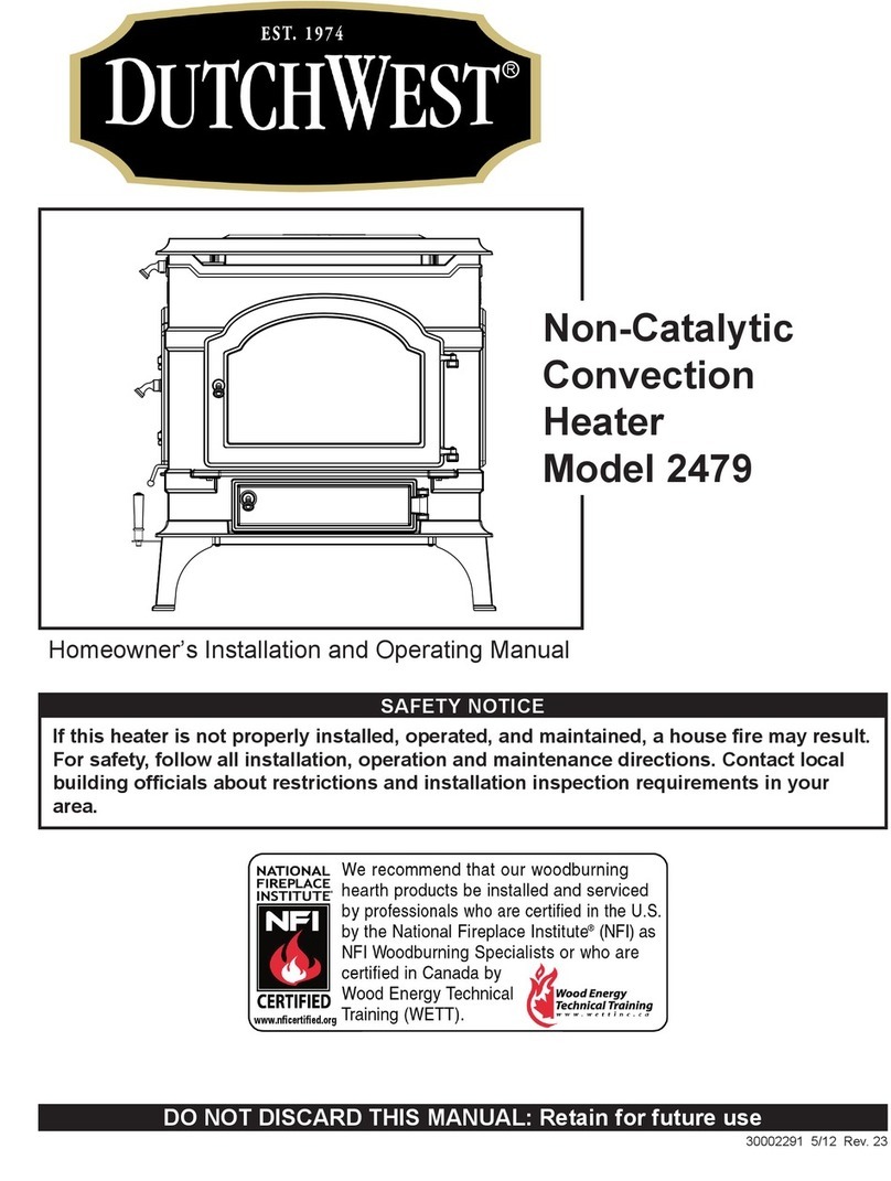 DutchWest 2479 Installation and operating manual