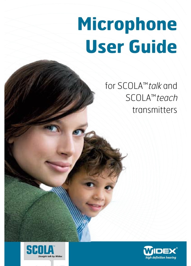 Widex SCOLA talk User manual
