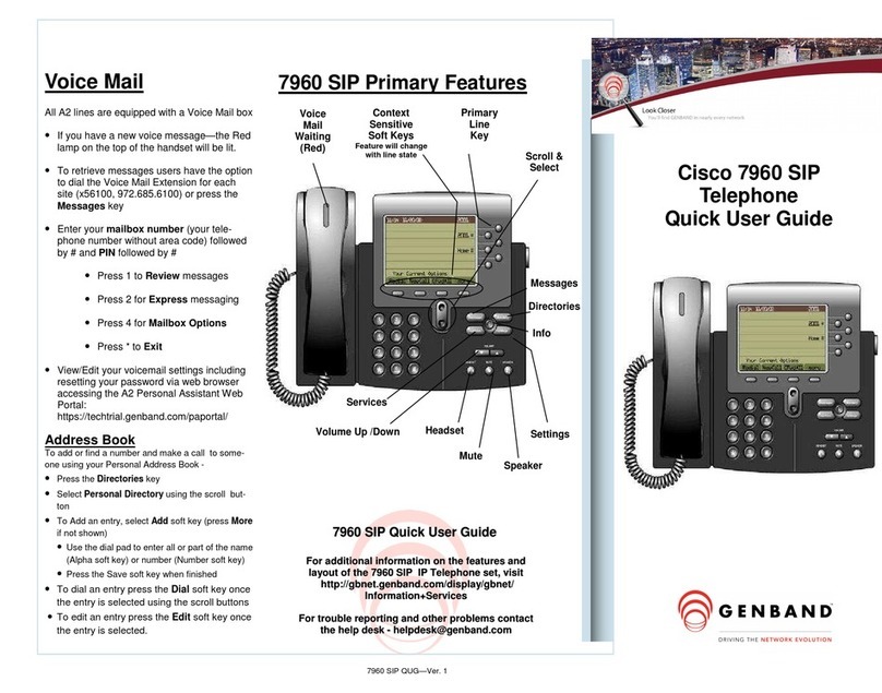 Cisco Cisco 7960 Instruction manual