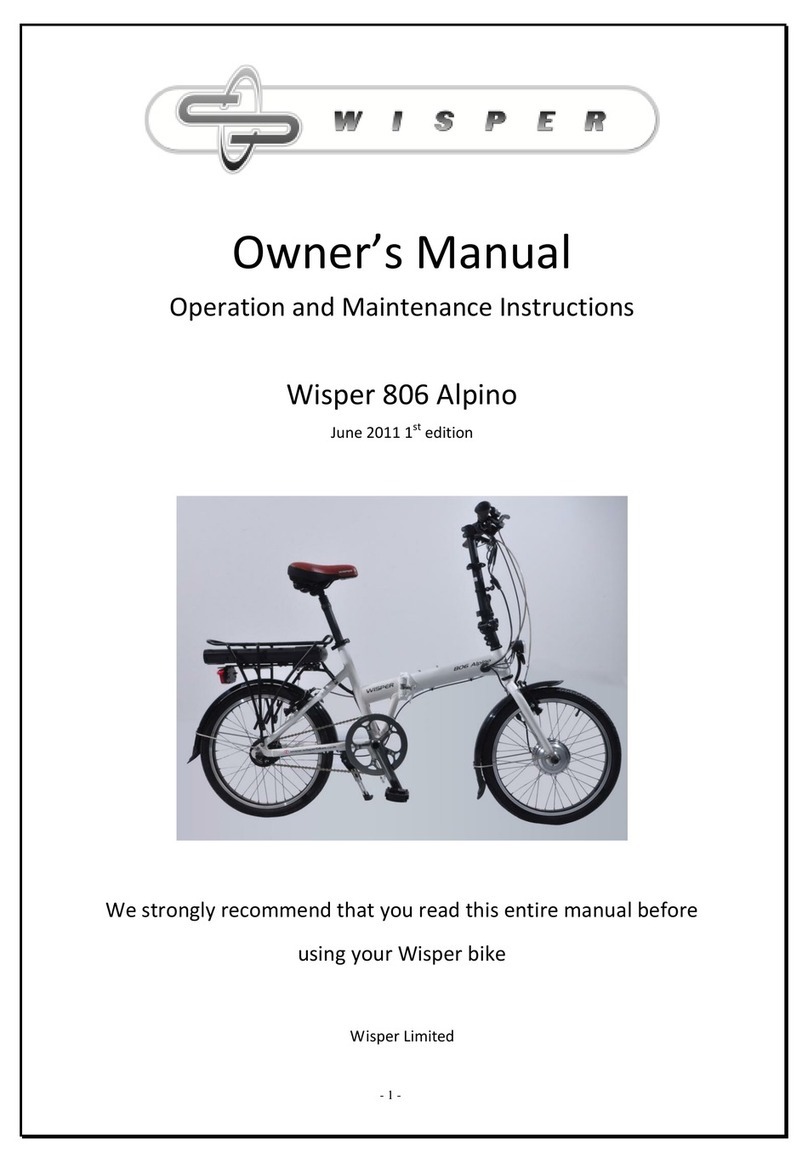Wisper 806 Alpino owner's manual