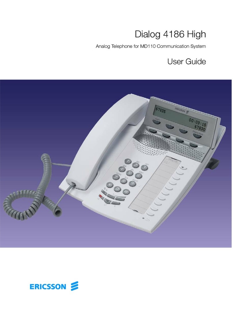 Ericsson Dialog 4186 High User manual
