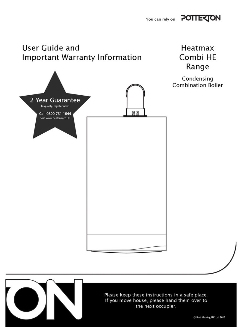 Potterton Heatmax Combi HE Range User's guide and important warranty information