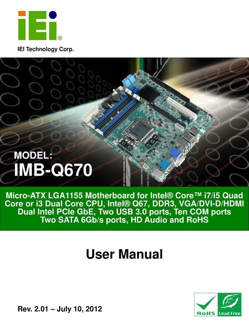 IEI Technology IMB-Q670 User manual