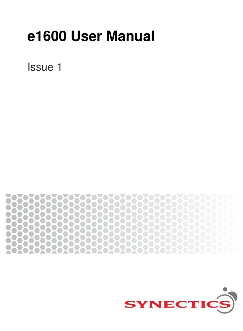 Synectics e1600 user manual