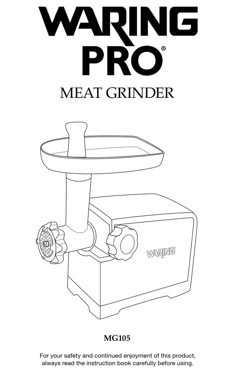 Waring MG105 User manual