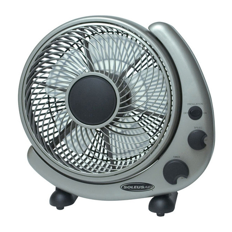 Soleus Air FTY-25 User manual