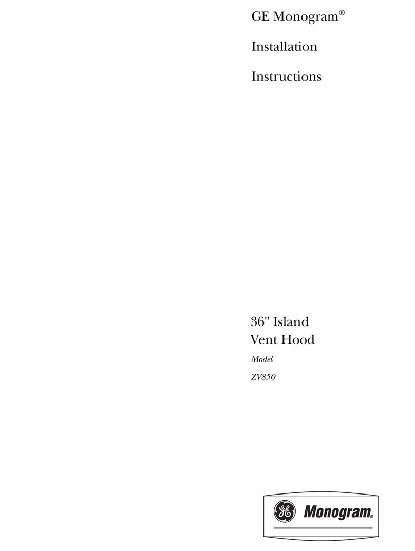 Monogram ZV850 installation instructions