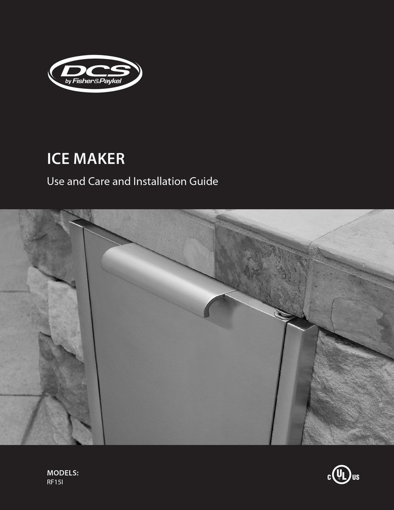 DCS RF15I Use and care and installation guide