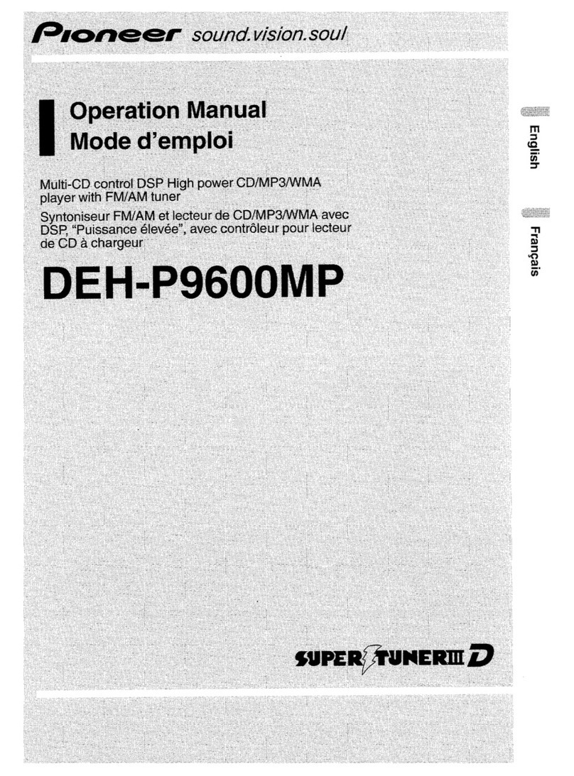 Pioneer DEH-P9600MP Operation manual