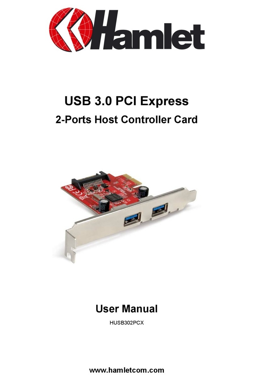 Hamlet HUSB302PCX user manual