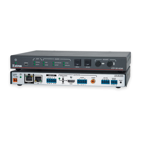Extron electronics XTP SR HDMI User manual