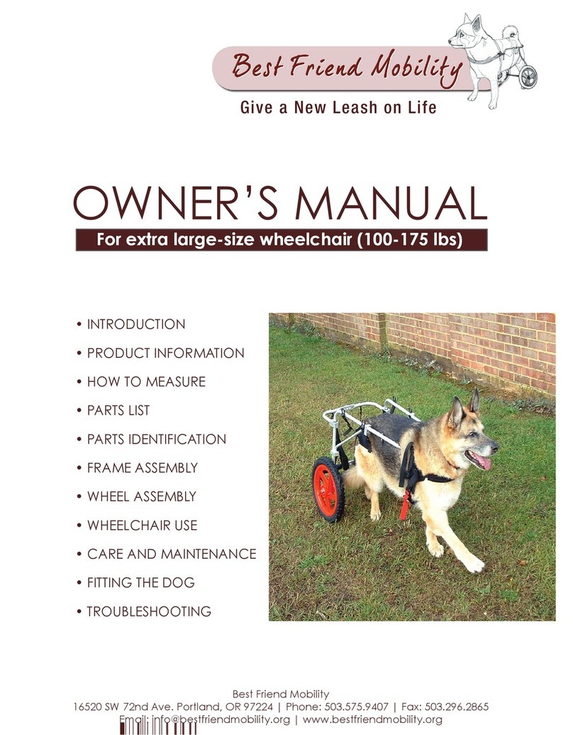 Best Friend Mobility extra large-size wheelchair owner's manual