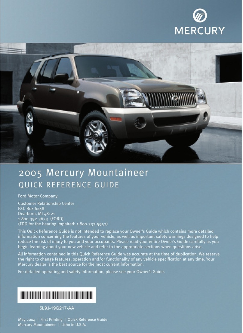 Mercury 2005 Mercury Mountaineer User manual
