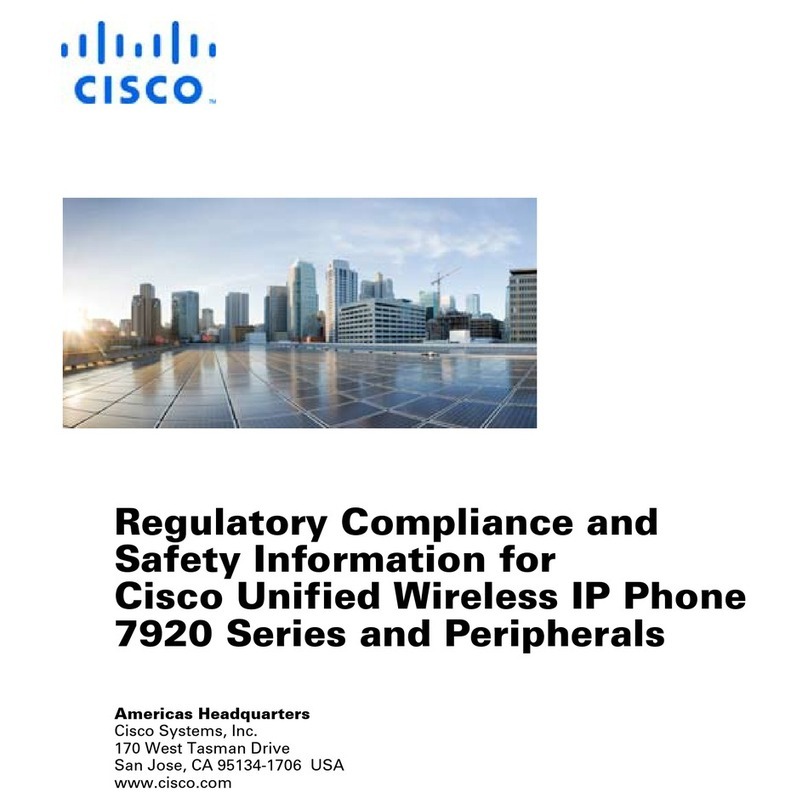 Cisco 7920 - Unified Wireless IP Phone VoIP Original instructions