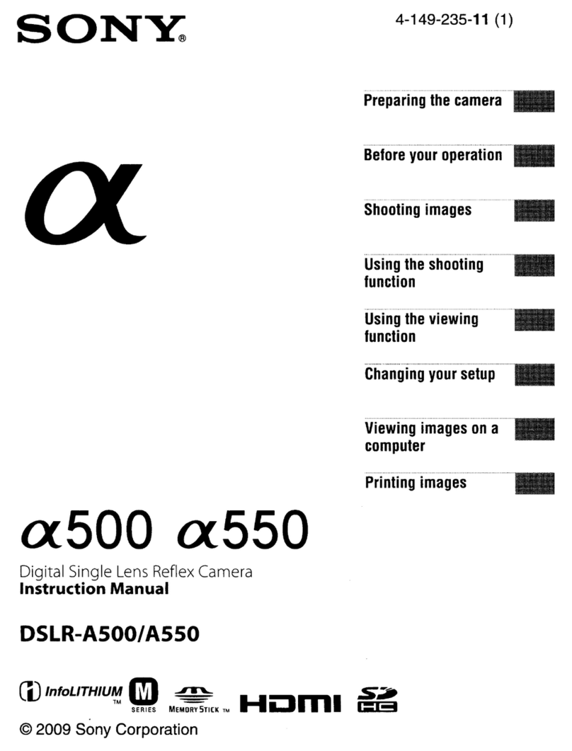 Sony DSLR-A5OO instruction manual