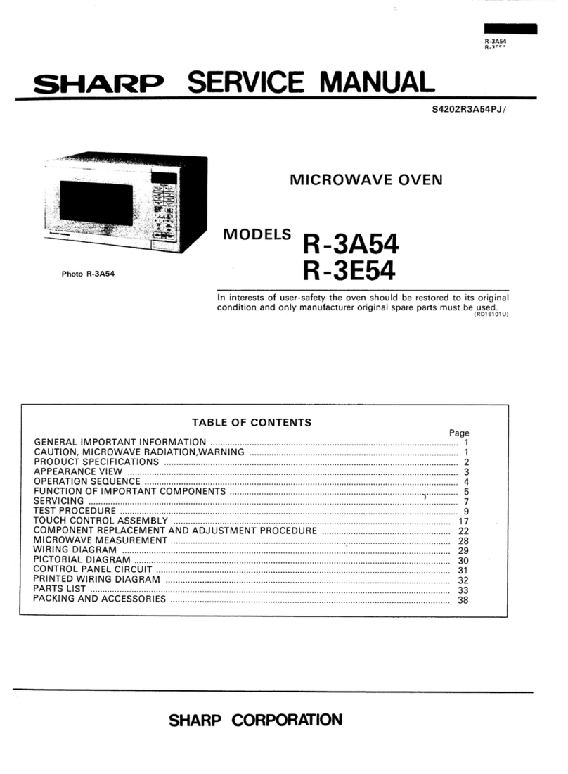 Sharp Carousel II R-3A54 User manual