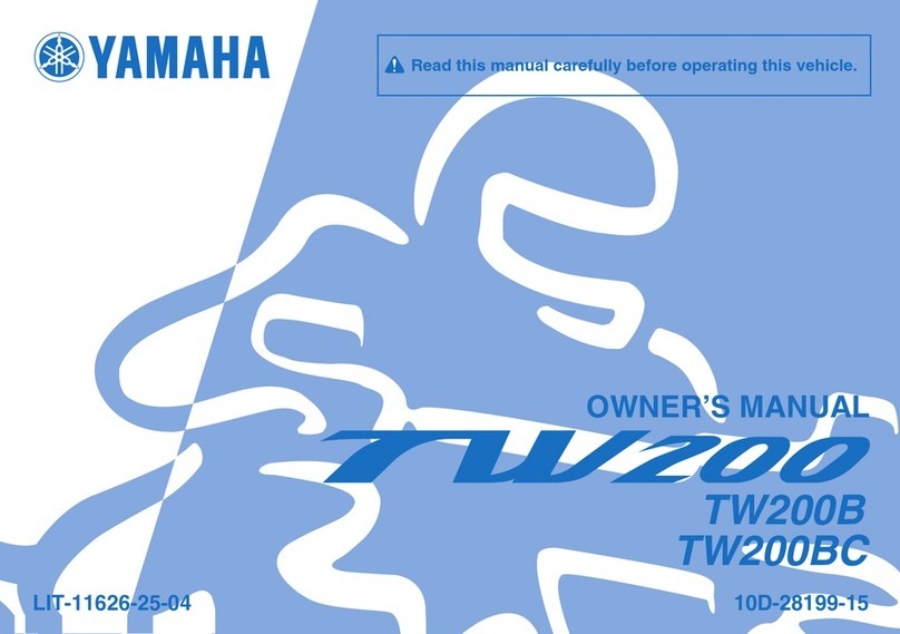 Yamaha TW200B User manual