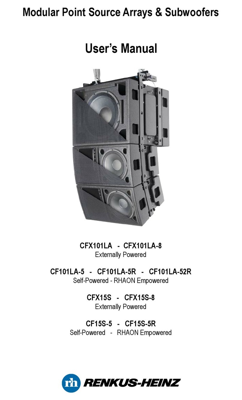 Renkus-Heinz CFX101LA user manual