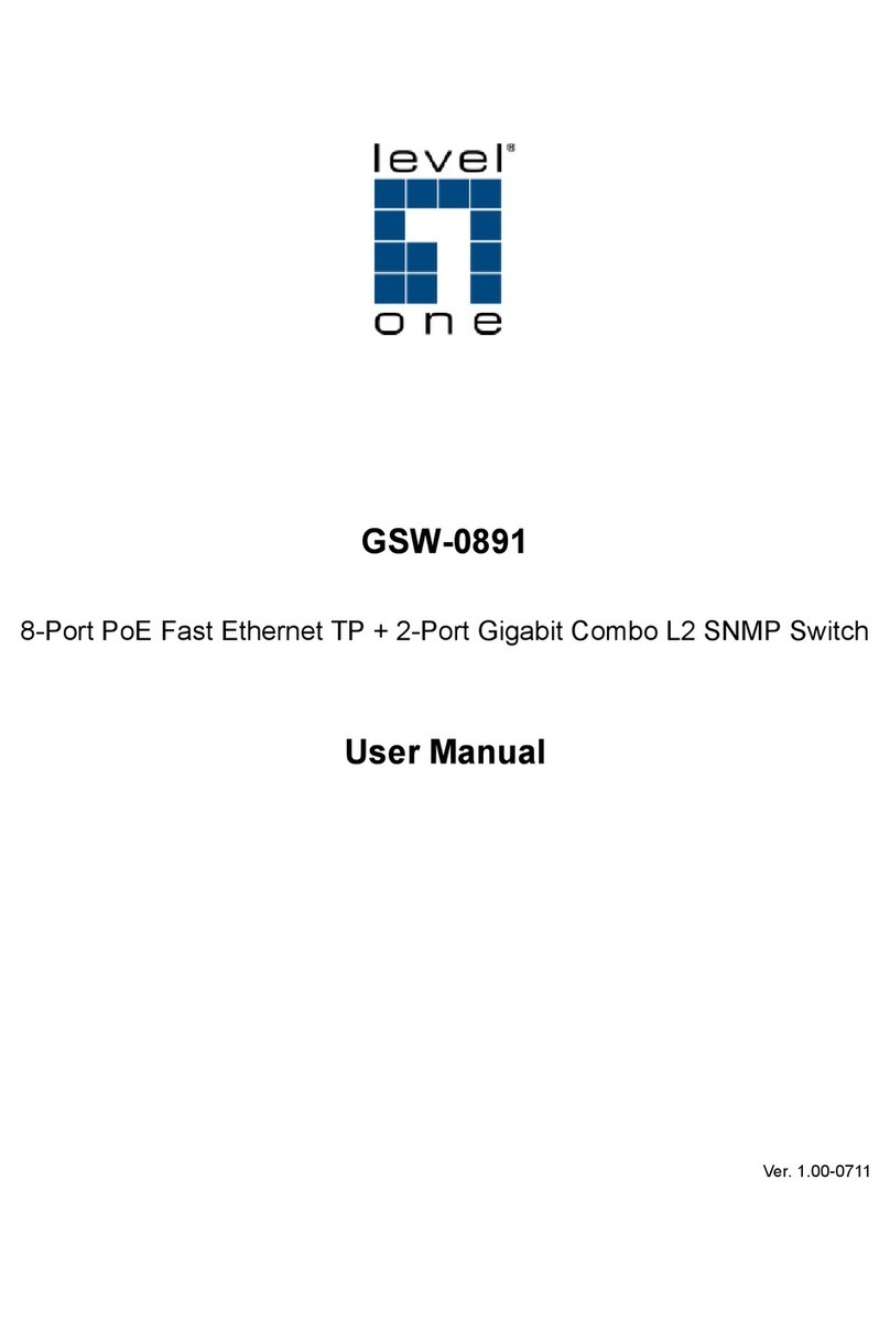 LevelOne GSW-0891 user manual