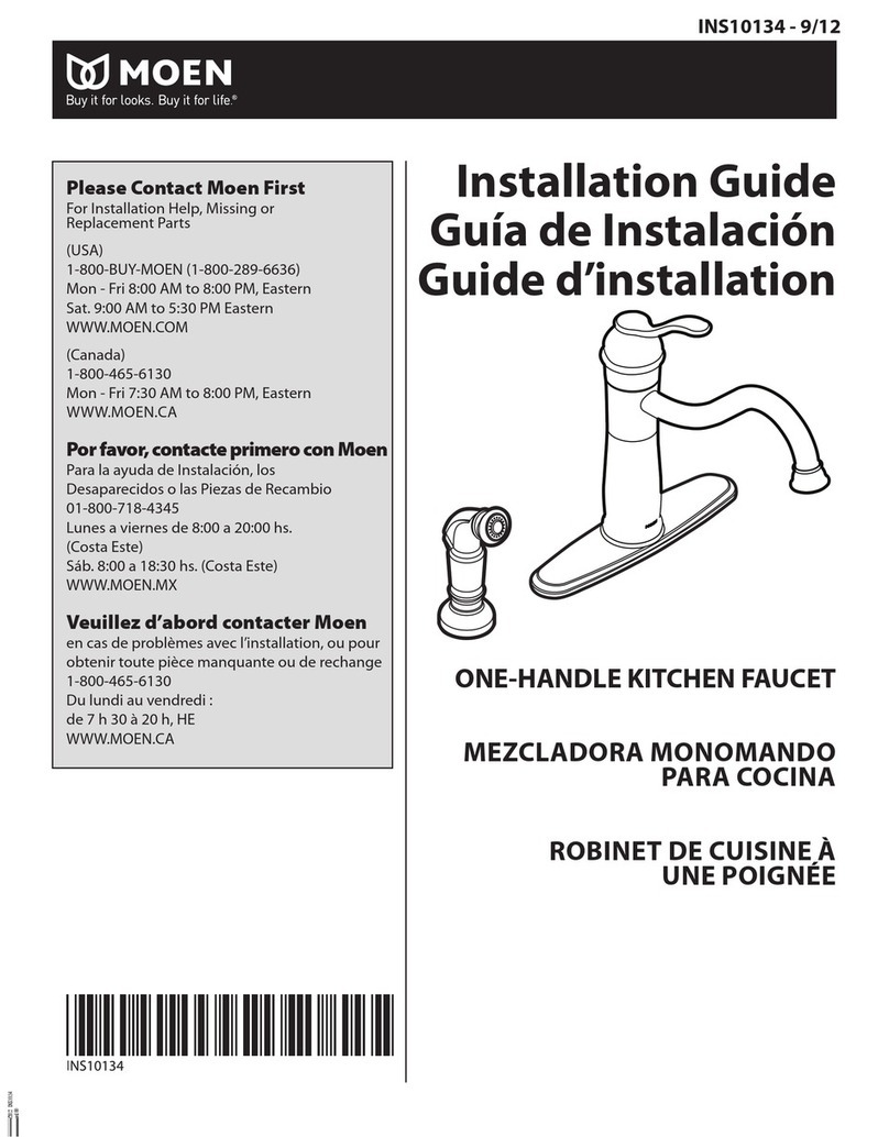 Moen ONE-HANDLE KITCHEN FAUCET User manual