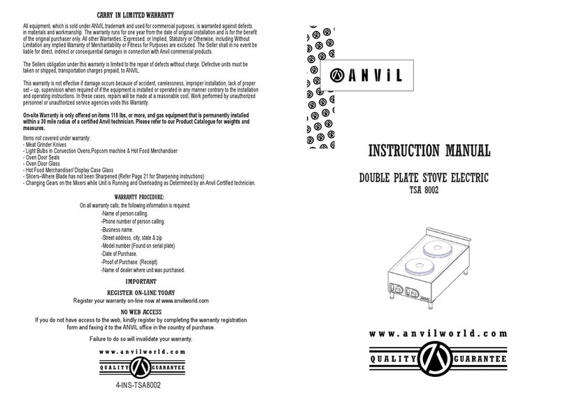 Anvil TSA 8002 instruction manual