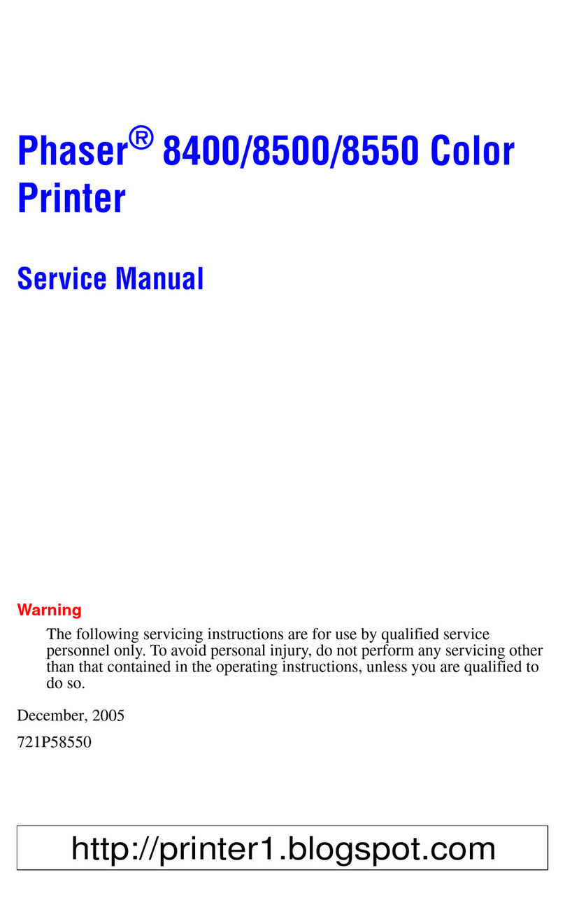 Xerox Phaser 8400 User manual