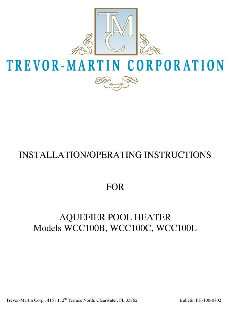 Trevor-Martin Corporation WCC100C Installation & operating instructions