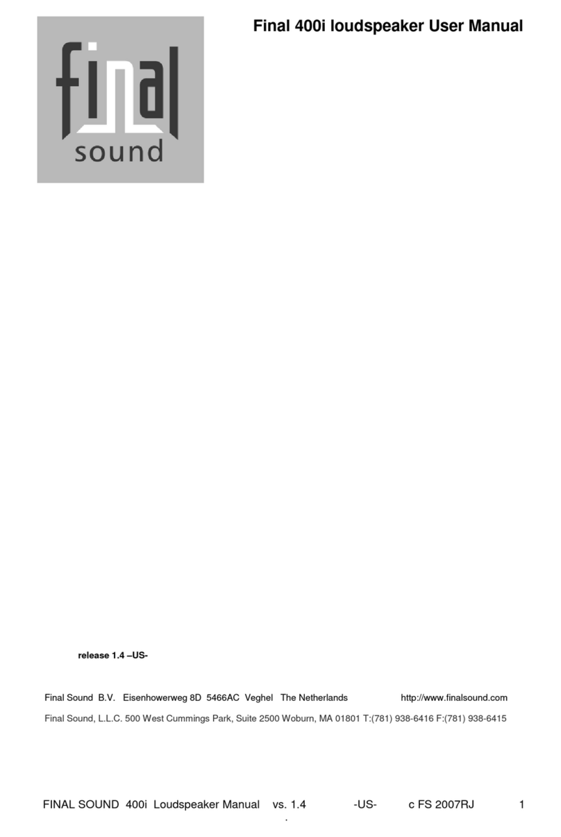 Final Sound 400i user manual