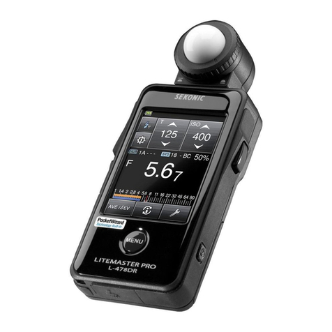 Sekonic Litemaster Pro L-478D User manual Sekonic Litemaster Pro L-478D User manual