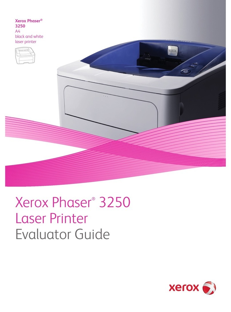 Xerox Phaser 3250 User manual Xerox Phaser 3250 User manual