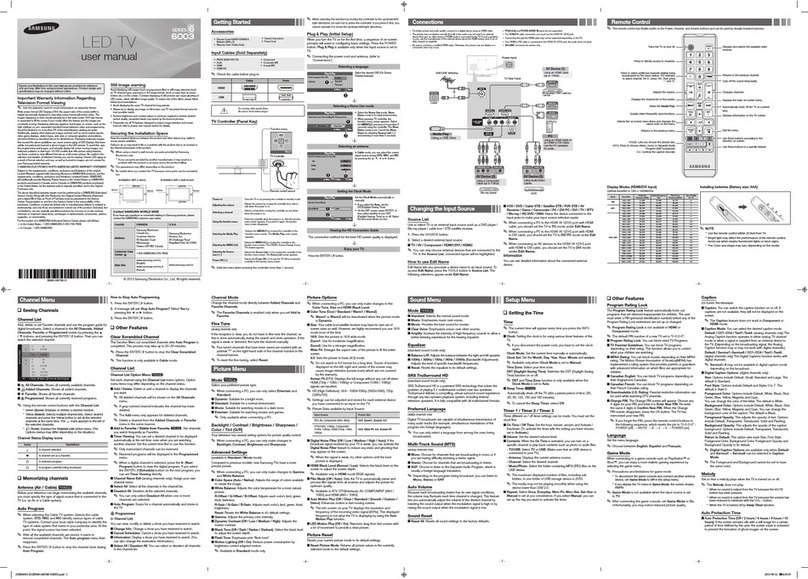 Samsung UN60EH6003 user manual