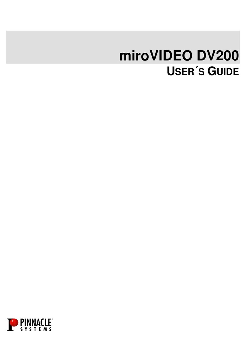 Pinnacle Systems miroVIDEO DV200 user guide