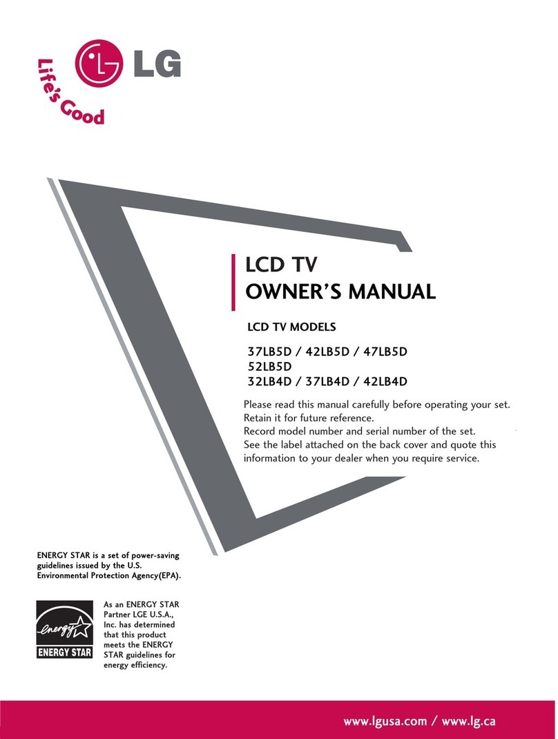 LG 37LB5D User manual