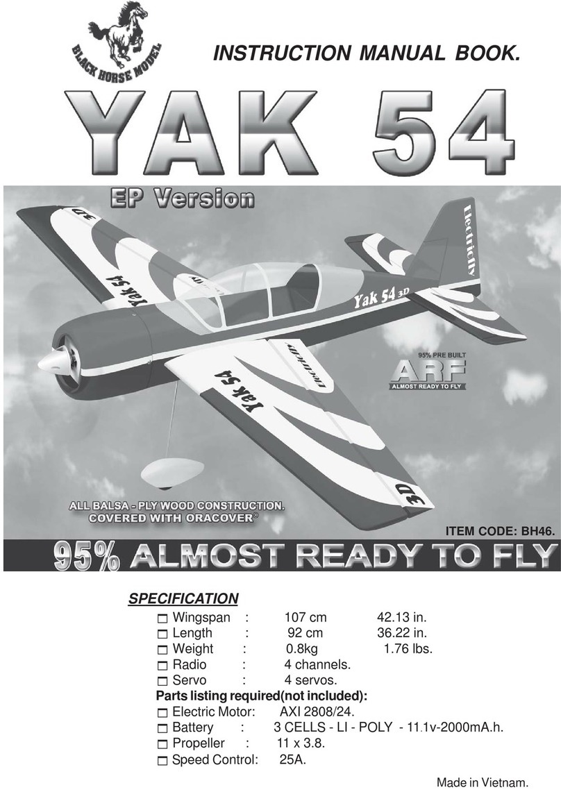 Black Horse Model YAK 54 Owner's manual