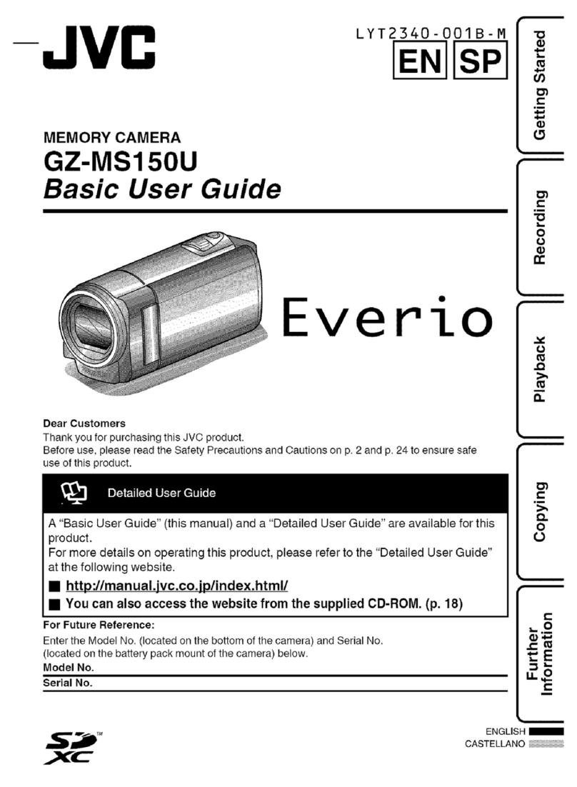 JVC Everio GZ-MS150U Operating and maintenance manual