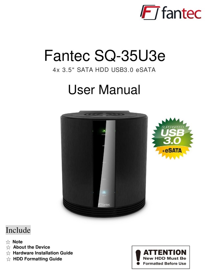 Fantec SQ-35U3e User manual Fantec SQ-35U3e User manual