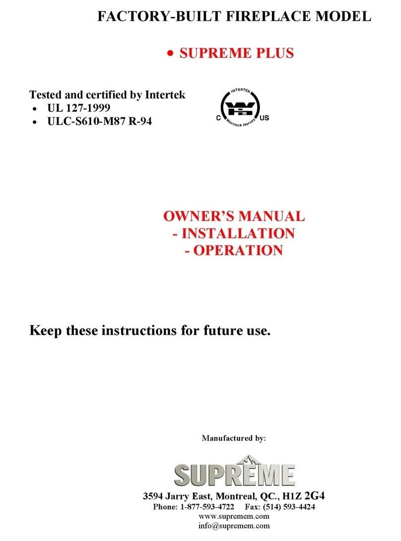 SUPREME PLUS owner's manual