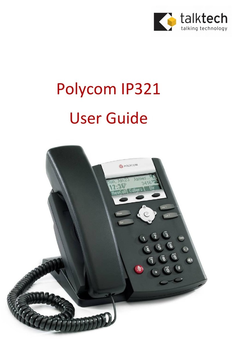 Polycom SoundPoint IP 321 User manual