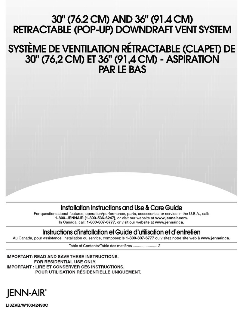 Jenn-Air LI3ZVB Product information sheet